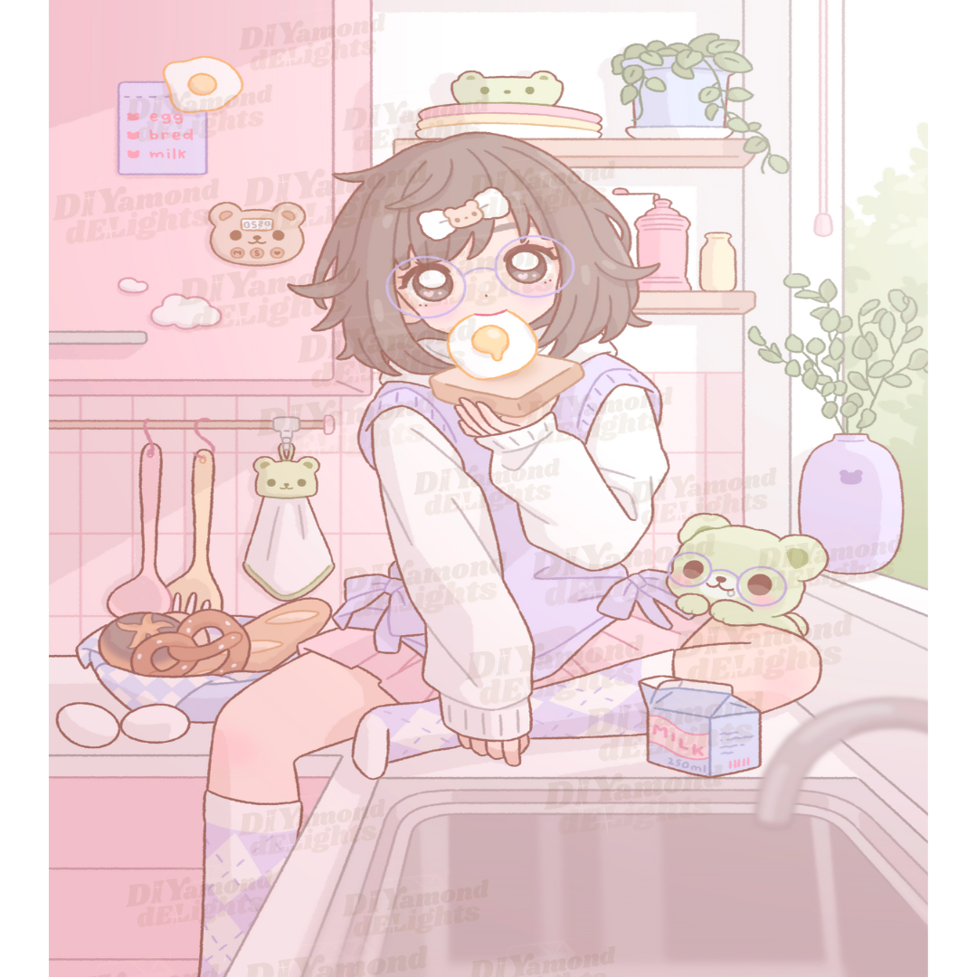 Cozy kitchen moka and matcha