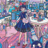 Delivery Girl in Her Space