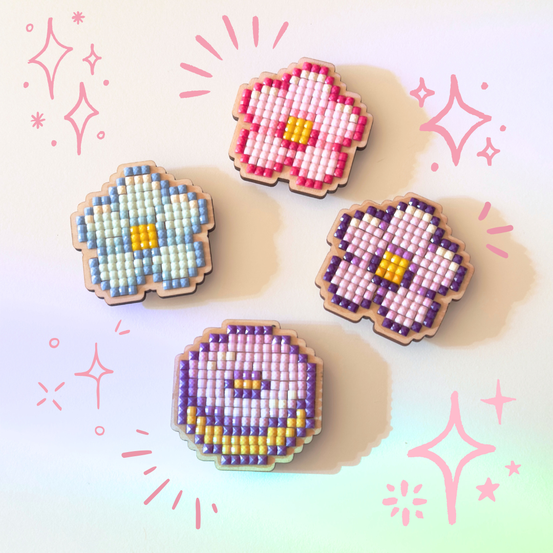 Blue Flower Cover Minder