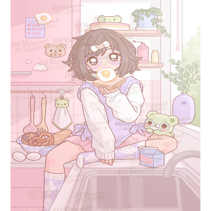 Cozy kitchen moka and matcha