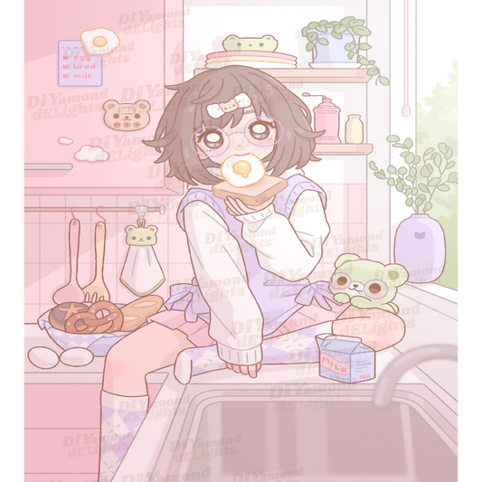 Cozy kitchen moka and matcha