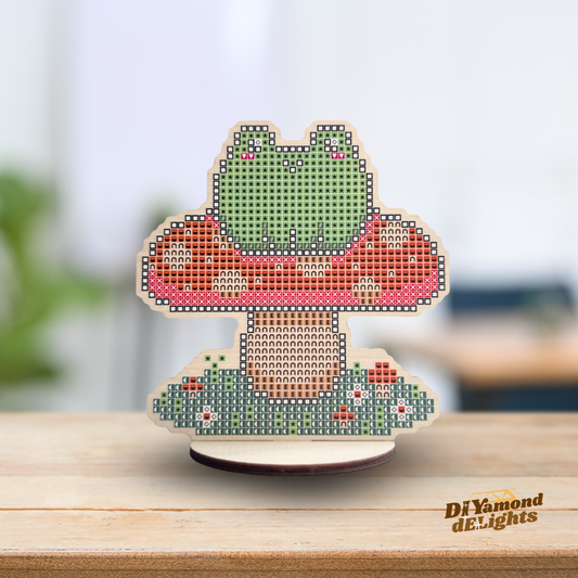 Frog on a Big Mushroom