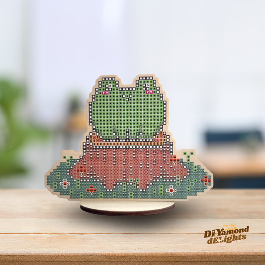 Frog on a Tree Stump