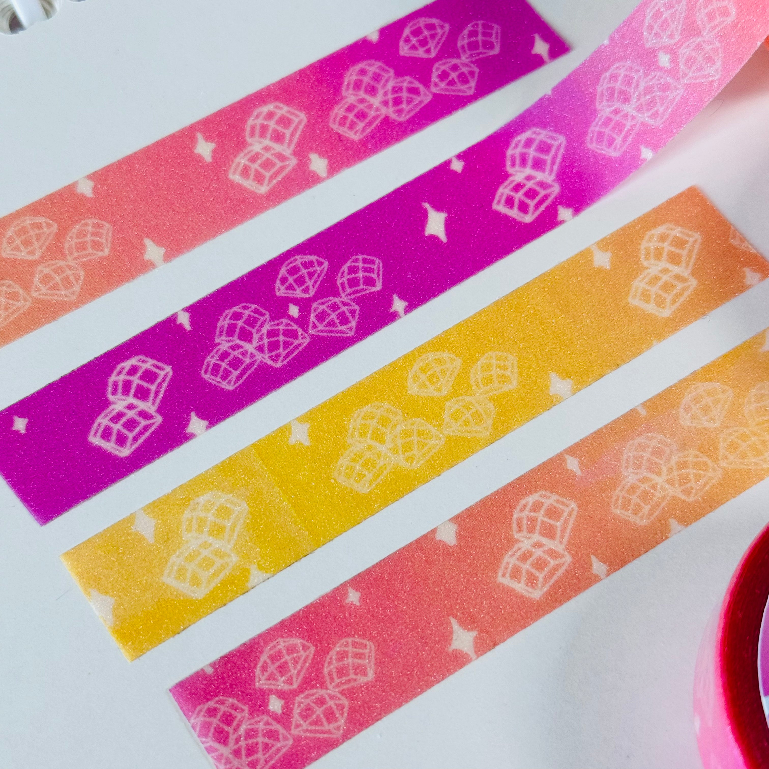 Pink Dawn Drills Glitter Washi Tape