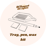 DP pen, tray, wax