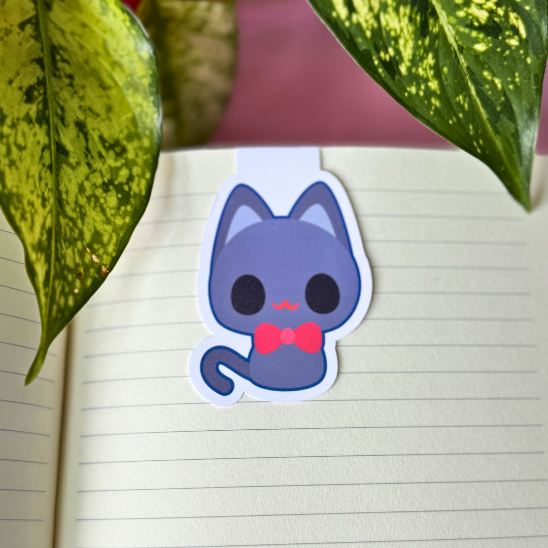 Cat Familiar Magnetic Bookmark without grid